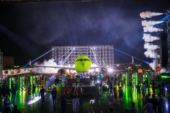 Закрытый шоукейc единственного в России Airbus A320neo.